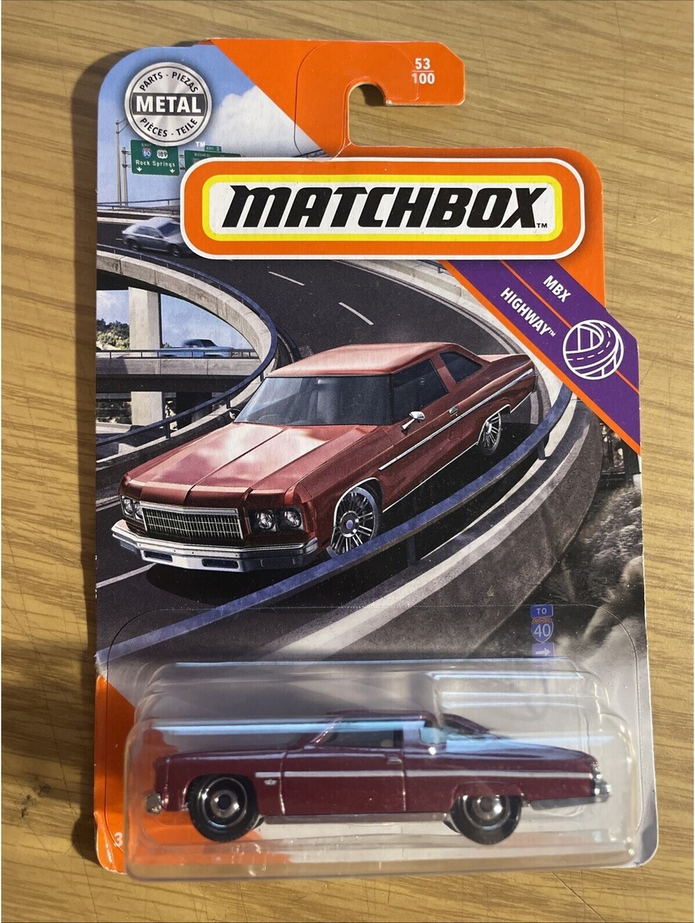 Matchbox  1975 CHEVY CAPRICE Red #53/100 (2019)